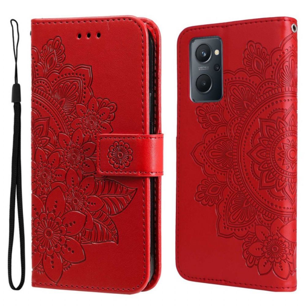 Flip Case Für Realme 9i Blumen-mandala