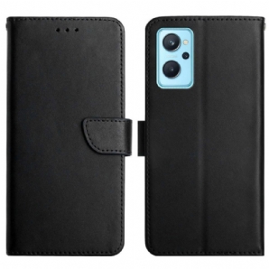 Flip Case Für Realme 9i Echtes Nappaleder