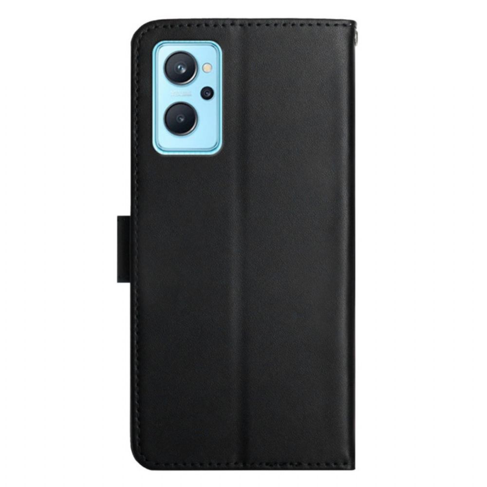 Flip Case Für Realme 9i Echtes Nappaleder