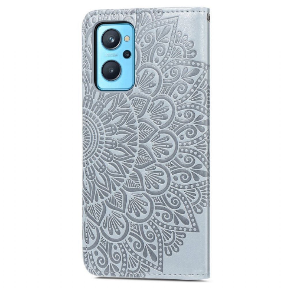 Flip Case Für Realme 9i Feder-mandala