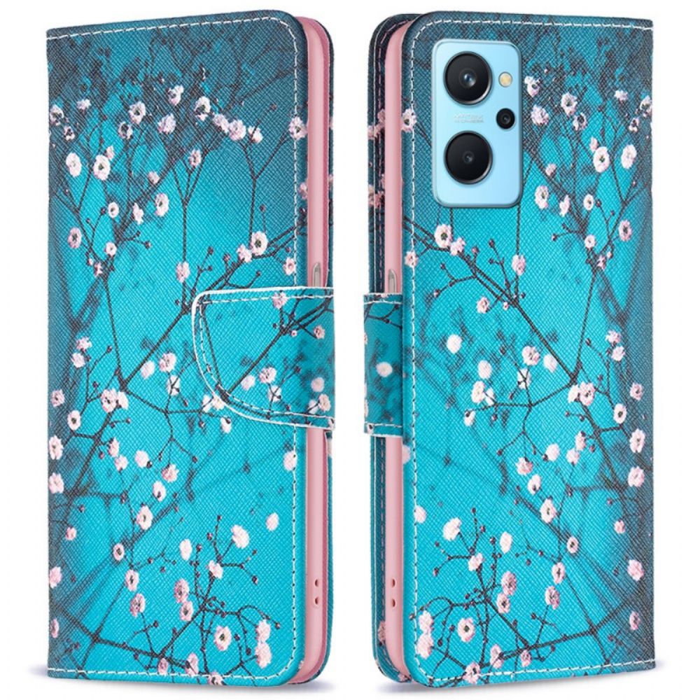 Flip Case Für Realme 9i Kirschblüte