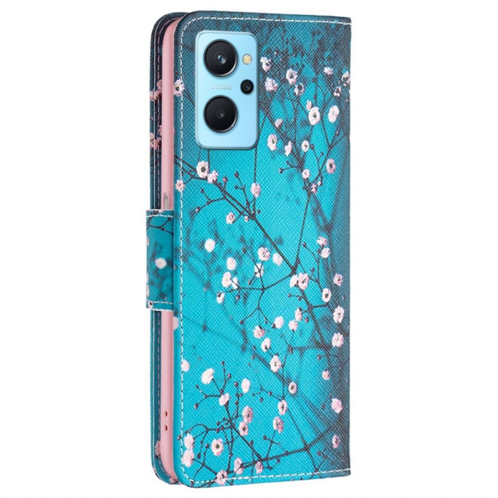 Flip Case Für Realme 9i Kirschblüte