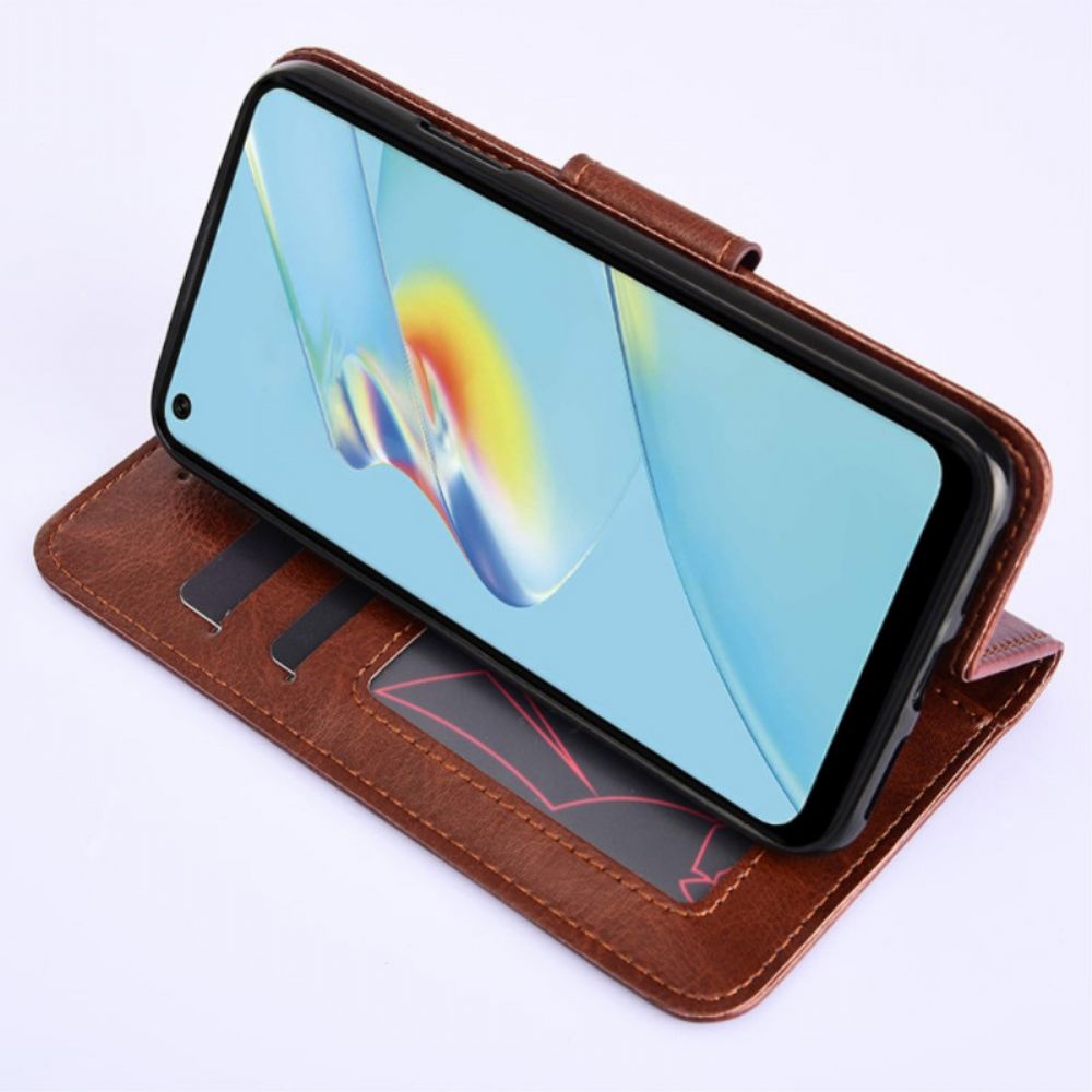 Flip Case Für Realme 9i Kunstleder Im Amerikanischen Retro-stil