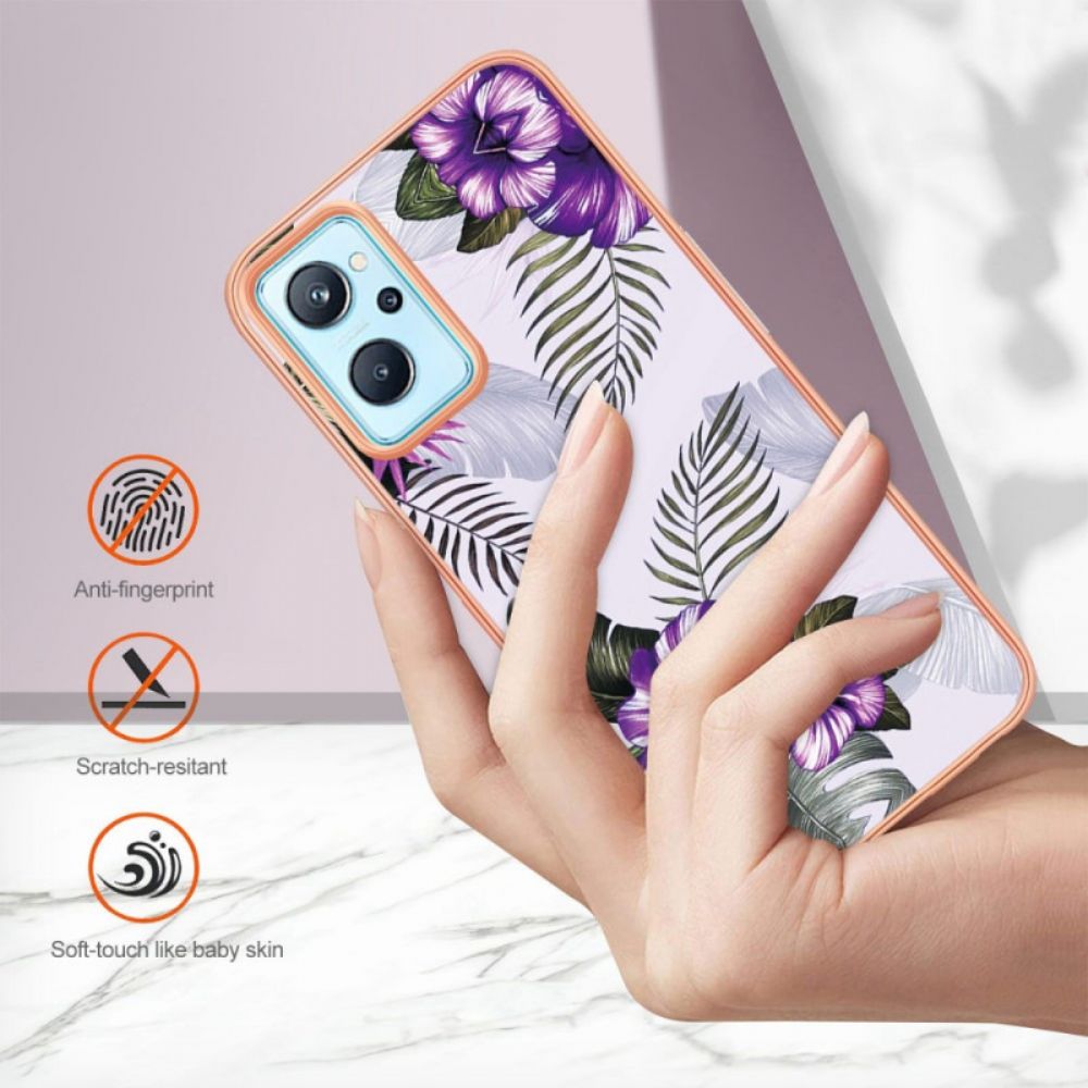 Hülle Für Realme 9i Lila Mini-blüten