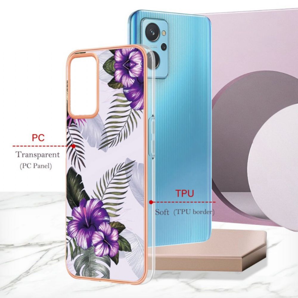 Hülle Für Realme 9i Lila Mini-blüten