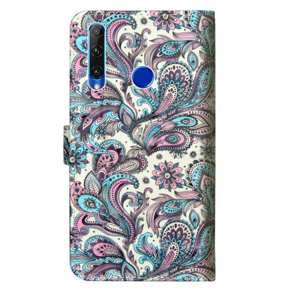 Flip Case Für Honor 20 Lite / 20e Blumenmuster