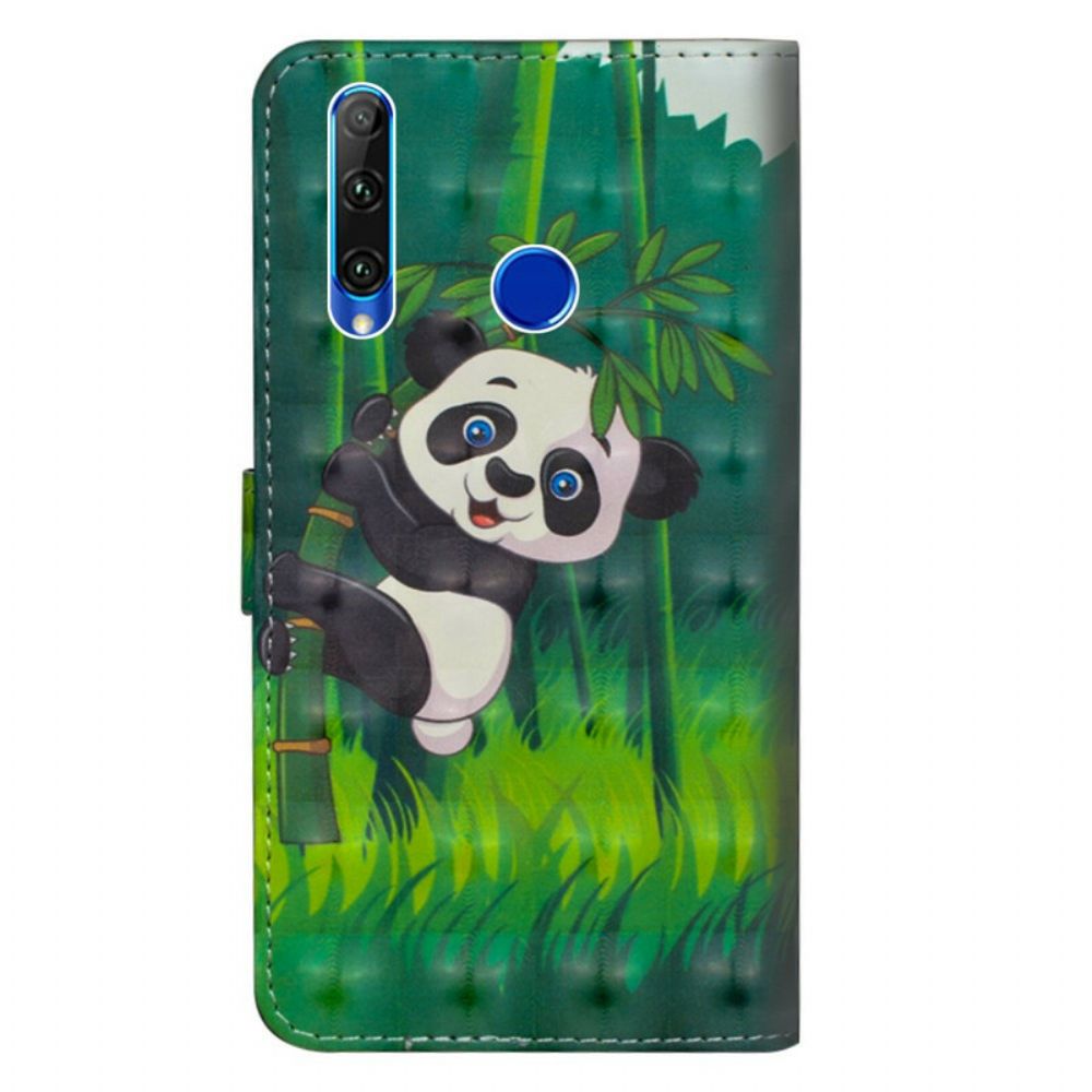 Lederhüllen Für Honor 20 Lite / 20e Panda Und Bambus