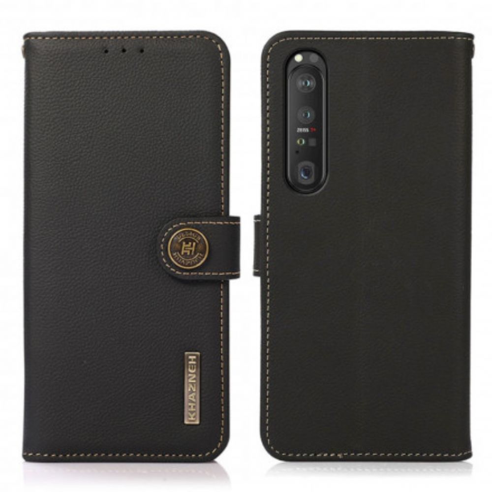 Flip Case Für Sony Xperia 1 III Kunstleder Khazneh Rfid