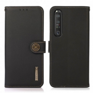 Flip Case Für Sony Xperia 1 III Kunstleder Khazneh Rfid