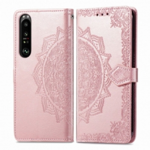 Flip Case Für Sony Xperia 1 III Mandala Aus Dem Mittelalter