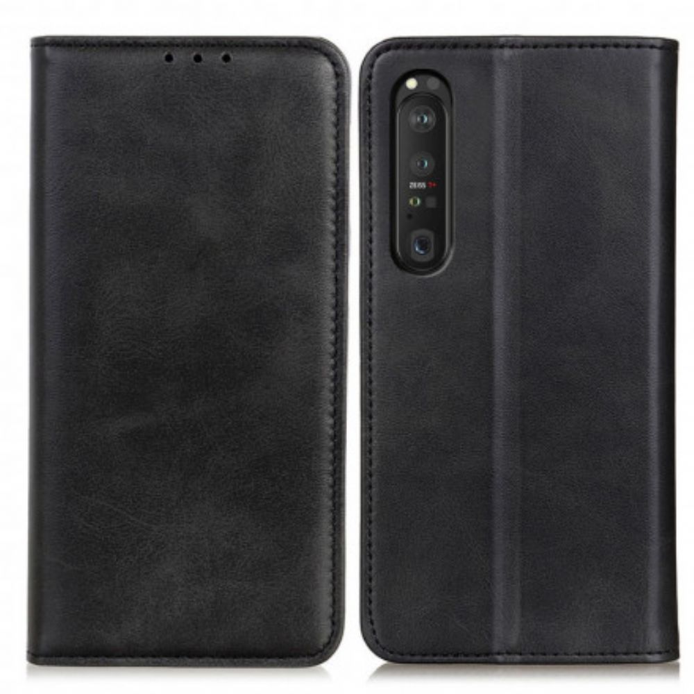 Schutzhülle Für Sony Xperia 1 III Flip Case Elegance Spaltleder