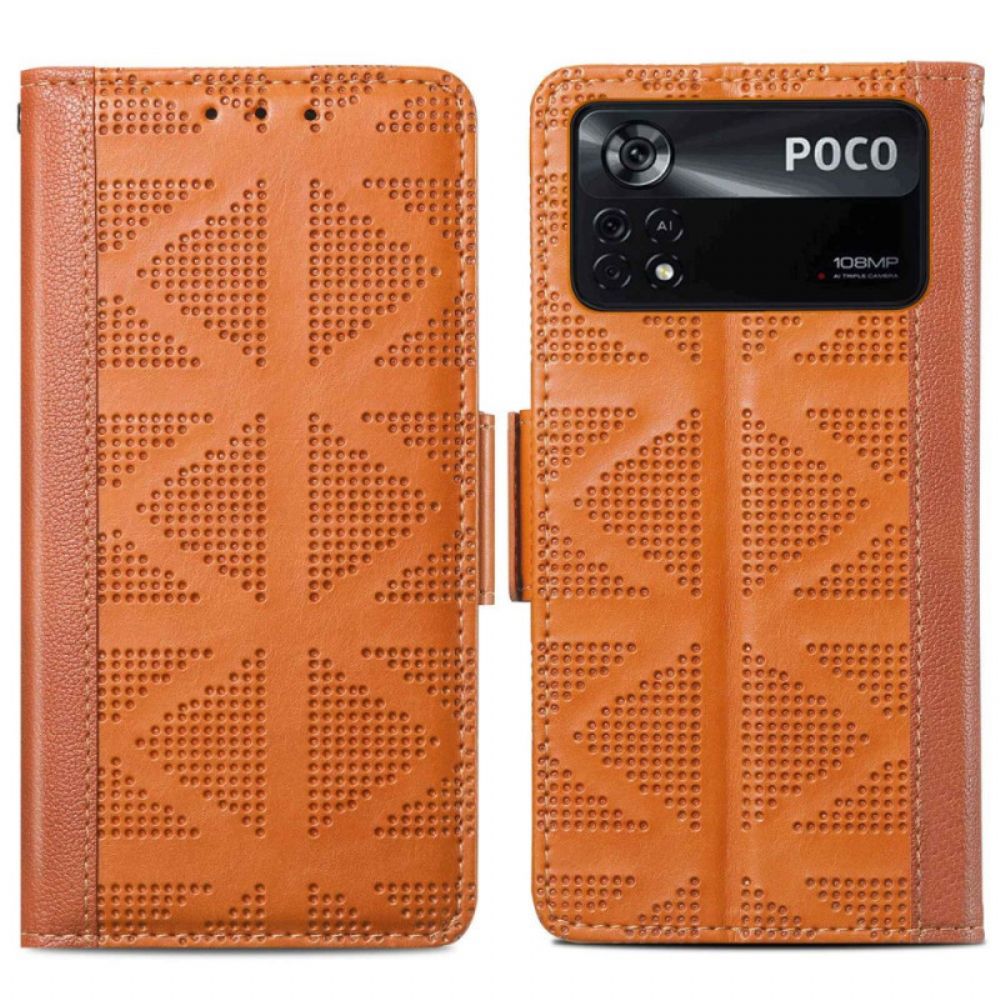 Flip Case Für Poco X4 Pro 5G Vintage-stil