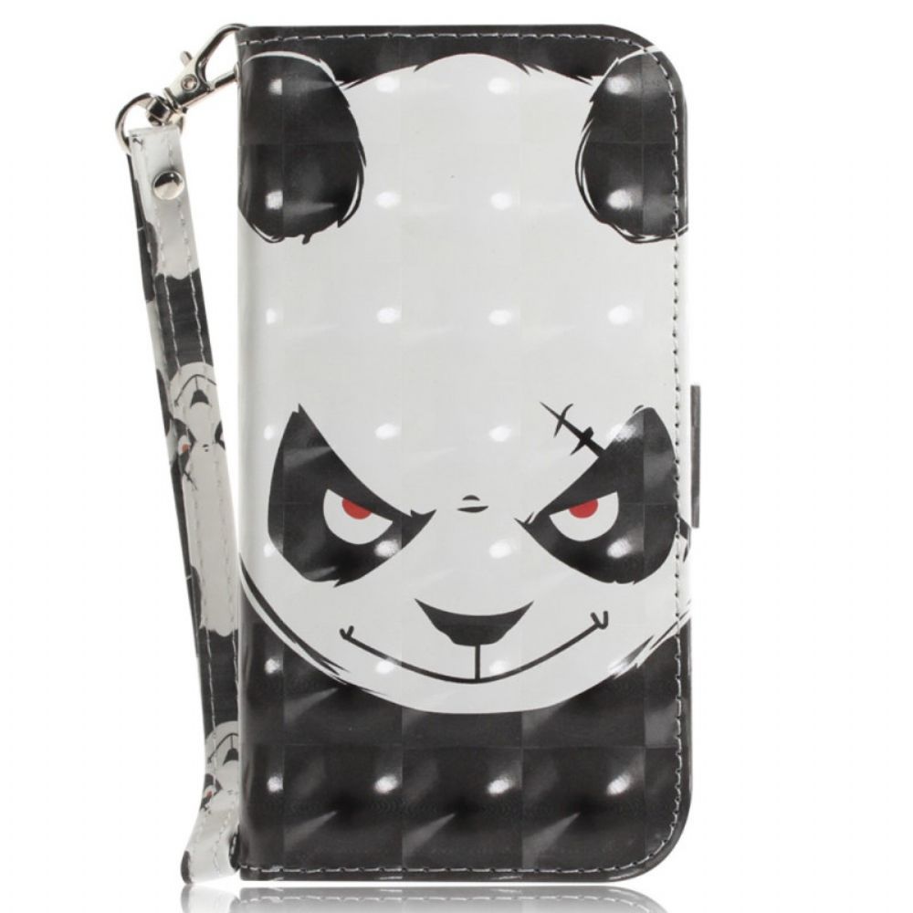 Flip Case Für Poco X4 Pro 5G Wütender Panda