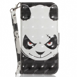 Flip Case Für Poco X4 Pro 5G Wütender Panda