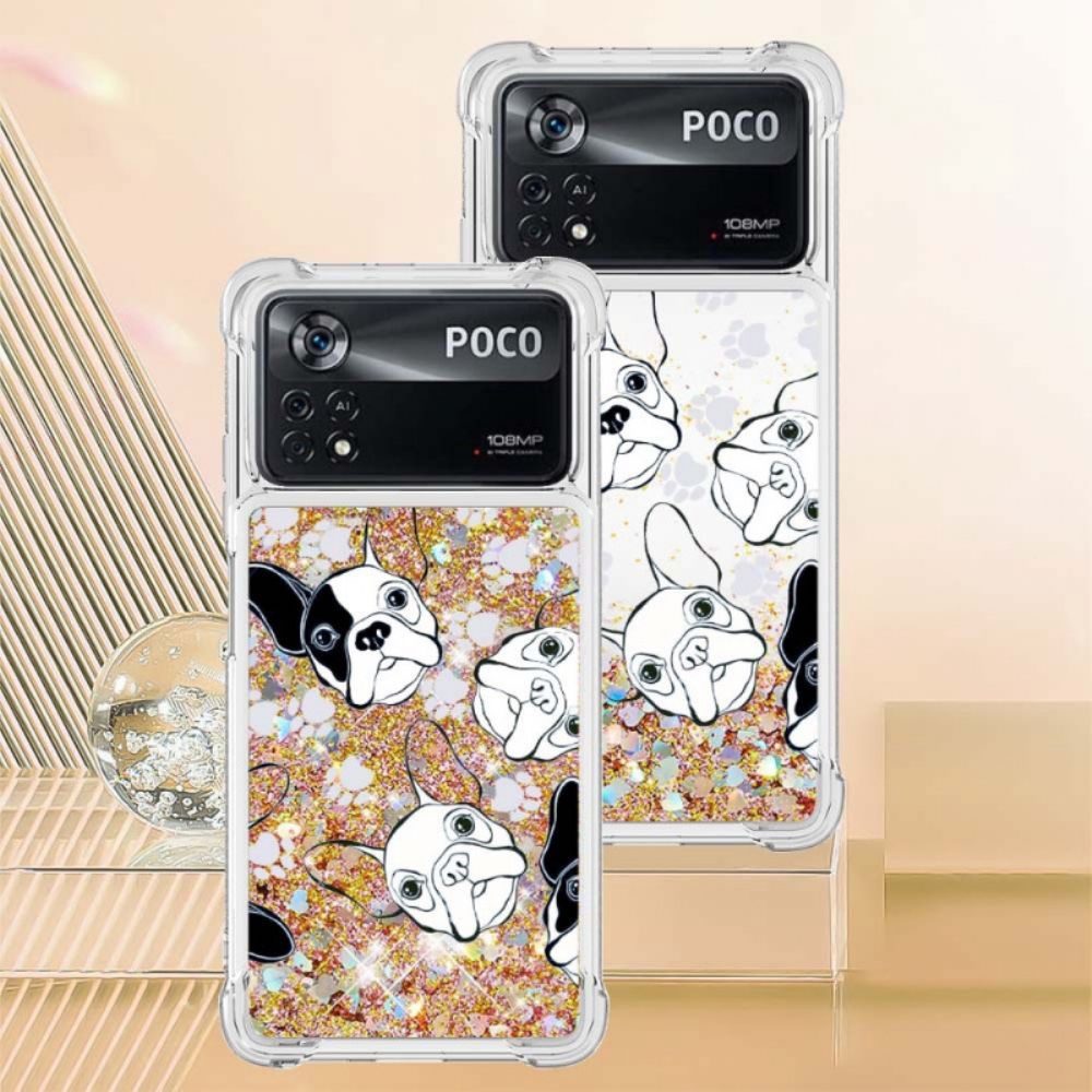 Handyhülle Für Poco X4 Pro 5G Herr Glitzerhund