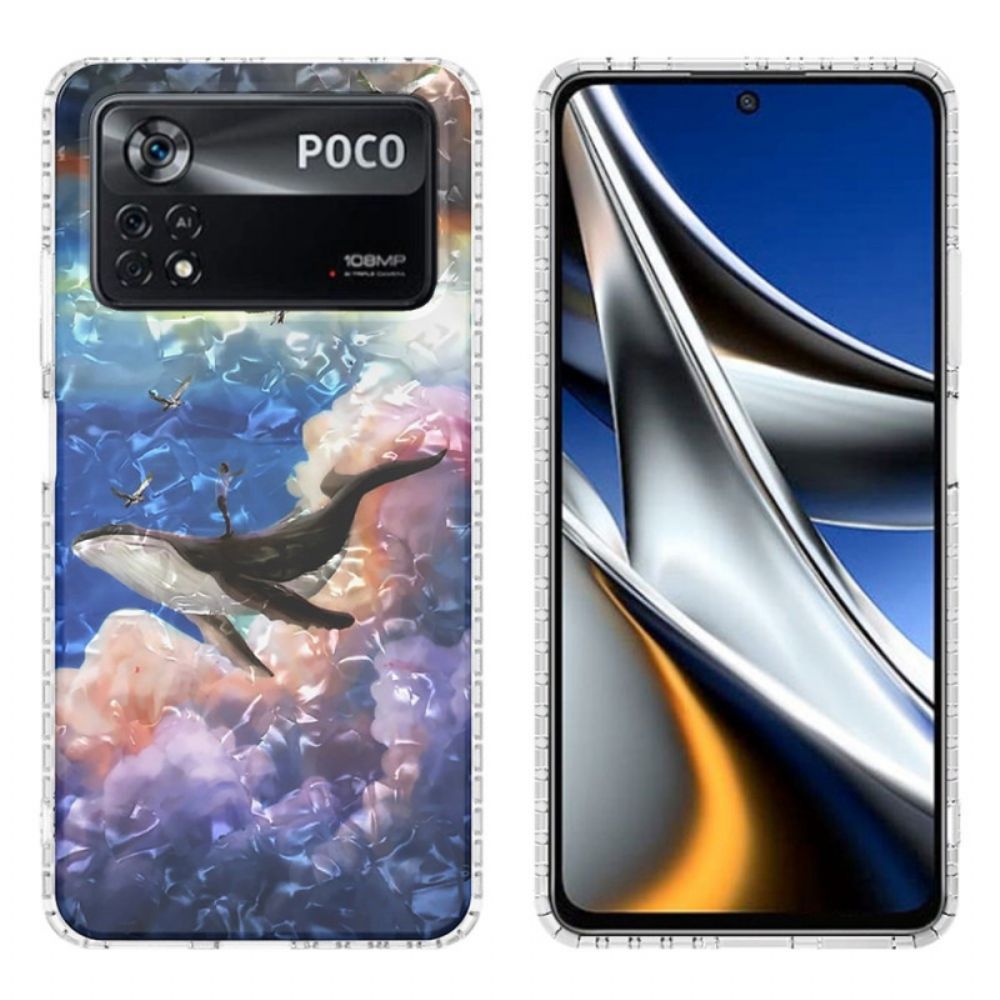 Hülle Für Poco X4 Pro 5G Stylischer Wal