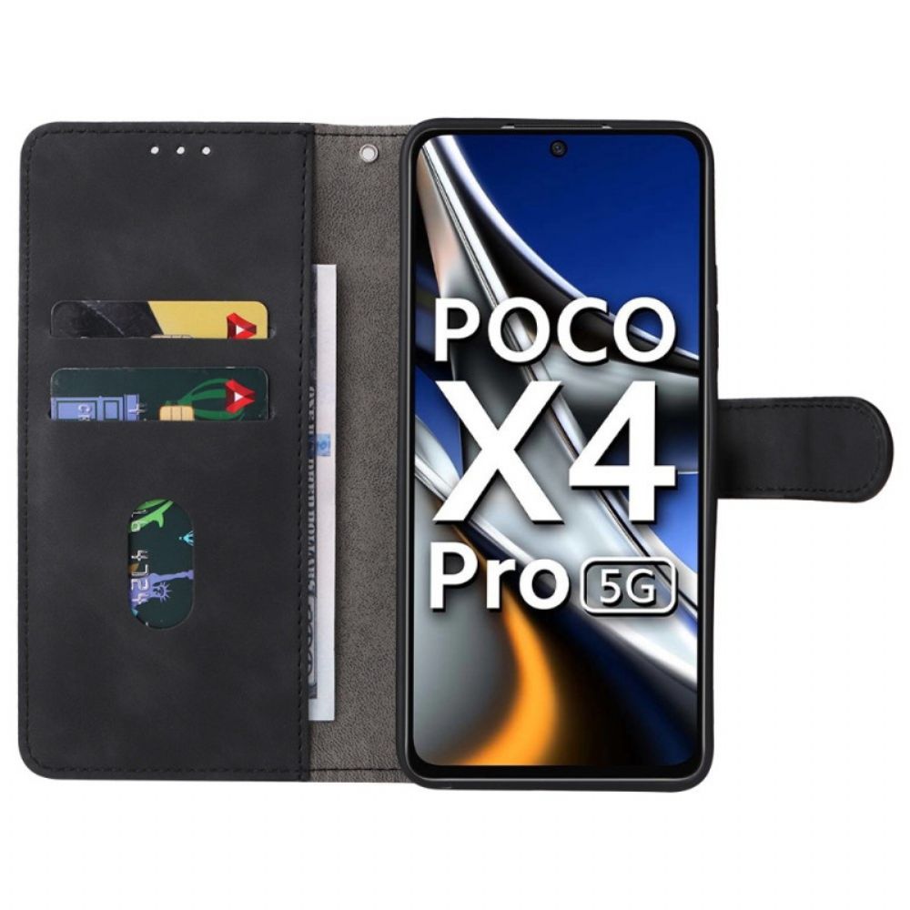 Lederhüllen Für Poco X4 Pro 5G Stil Leder