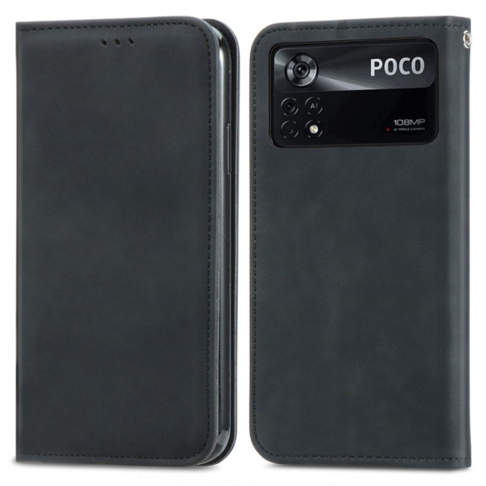 Schutzhülle Für Poco X4 Pro 5G Flip Case Eleganz