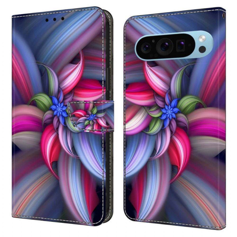 Lederhüllen Google Pixel 9 Bunte Blume