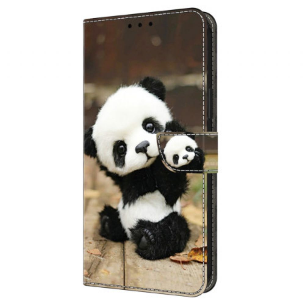 Lederhüllen Google Pixel 9 Handyhülle Panda-muster