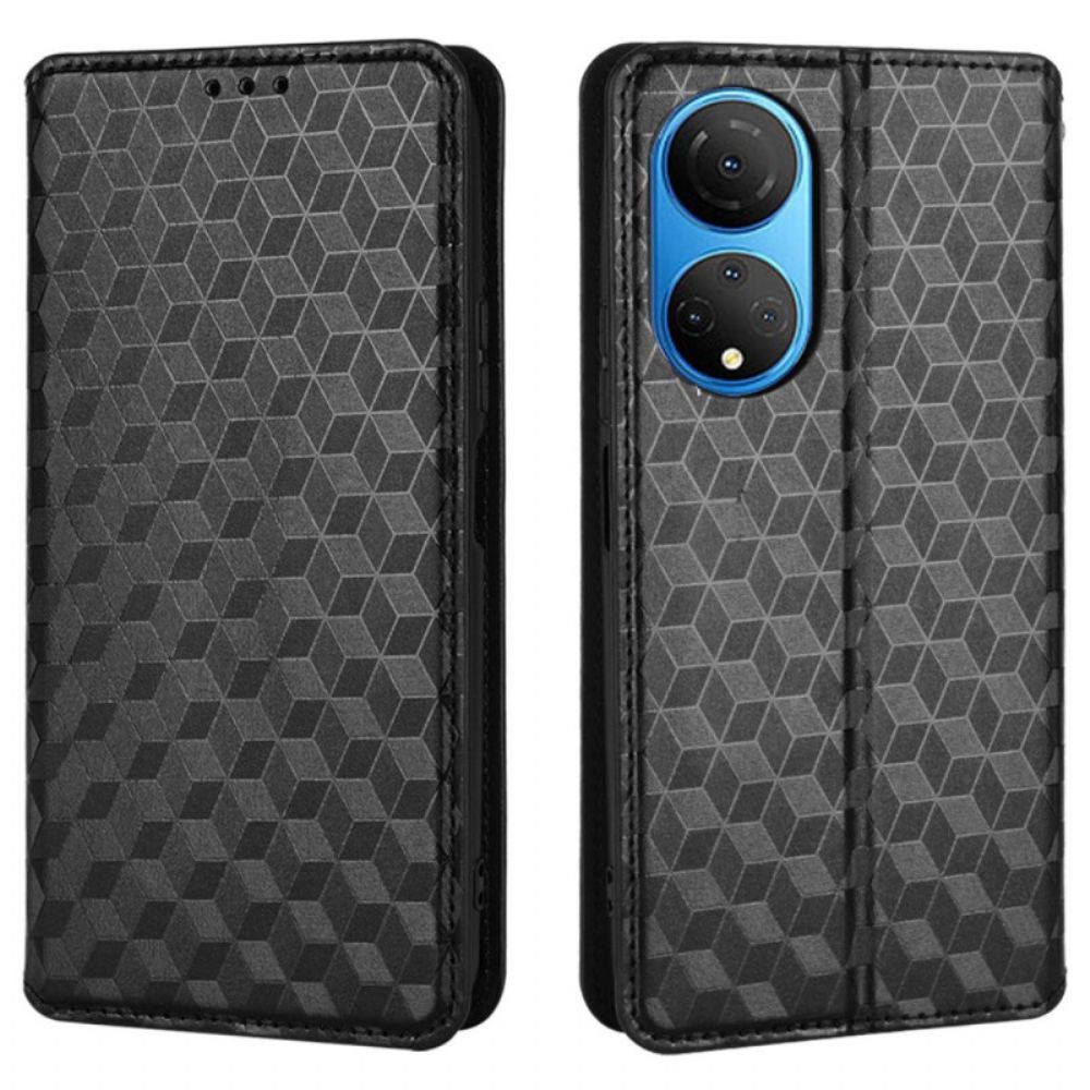 Schutzhülle Für Honor X7 Flip Case Diamant-leder-effekt