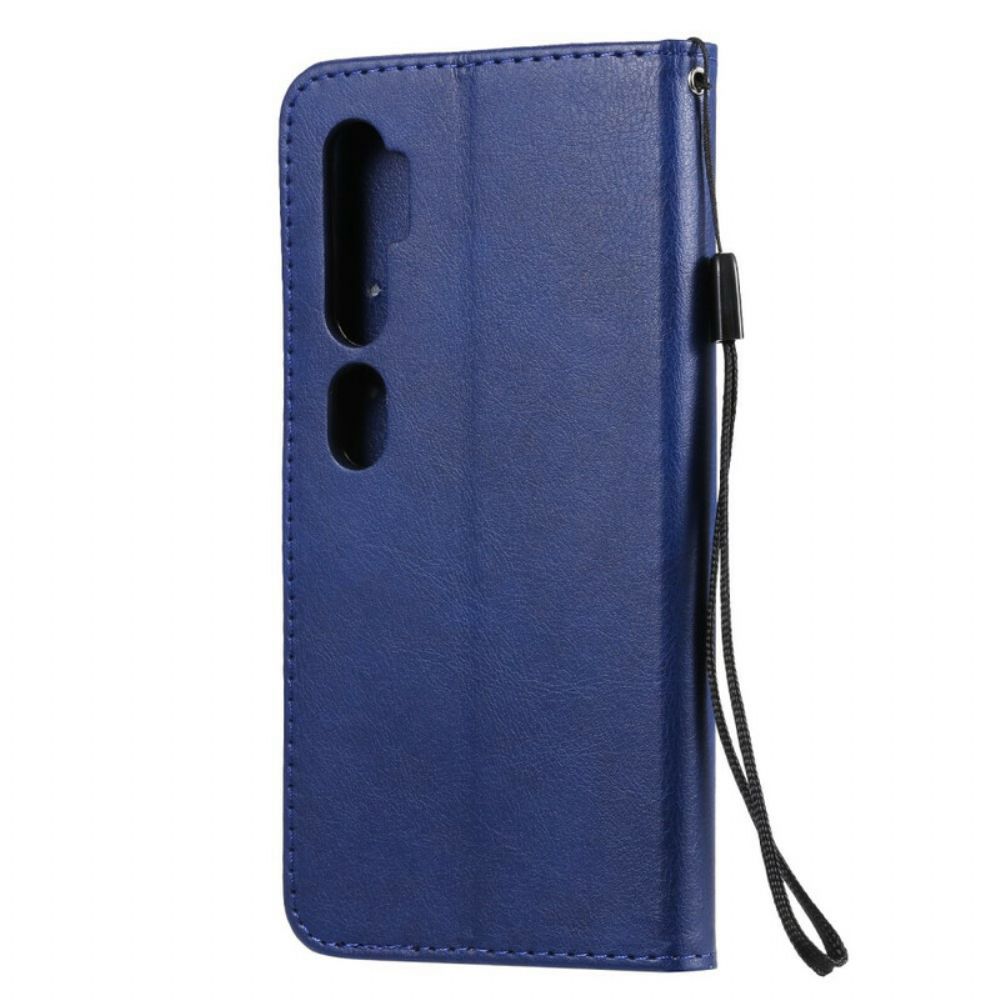 Flip Case Für Xiaomi Mi Note 10 / 10 Pro Mit Kordel Lederriemen-stil