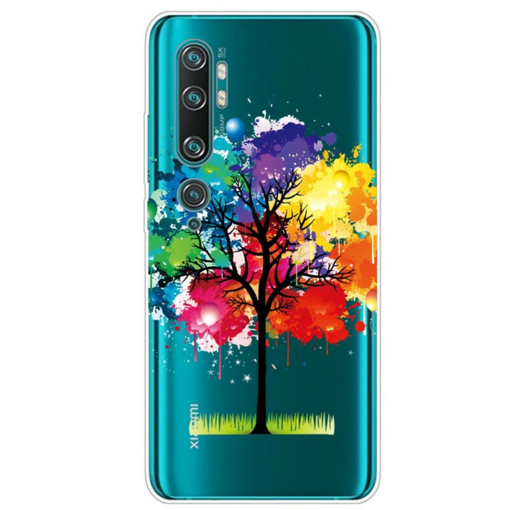 Handyhülle Für Xiaomi Mi Note 10 / 10 Pro Transparenter Aquarellbaum