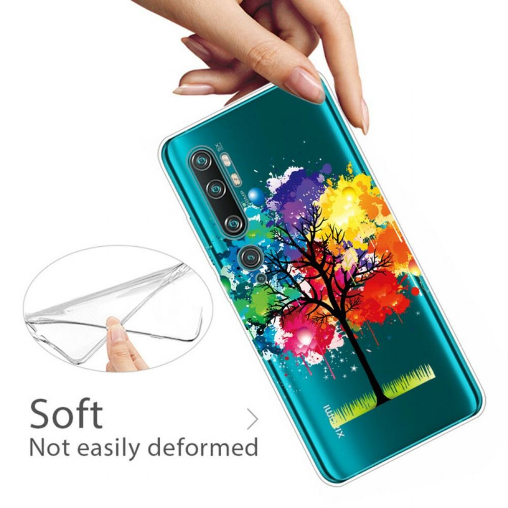 Handyhülle Für Xiaomi Mi Note 10 / 10 Pro Transparenter Aquarellbaum