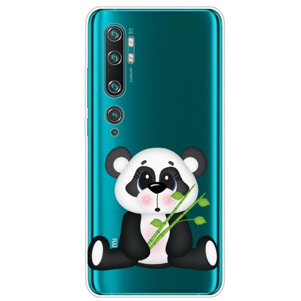 Handyhülle Für Xiaomi Mi Note 10 / 10 Pro Transparenter Trauriger Panda