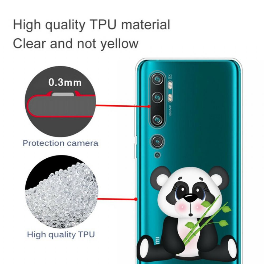 Handyhülle Für Xiaomi Mi Note 10 / 10 Pro Transparenter Trauriger Panda