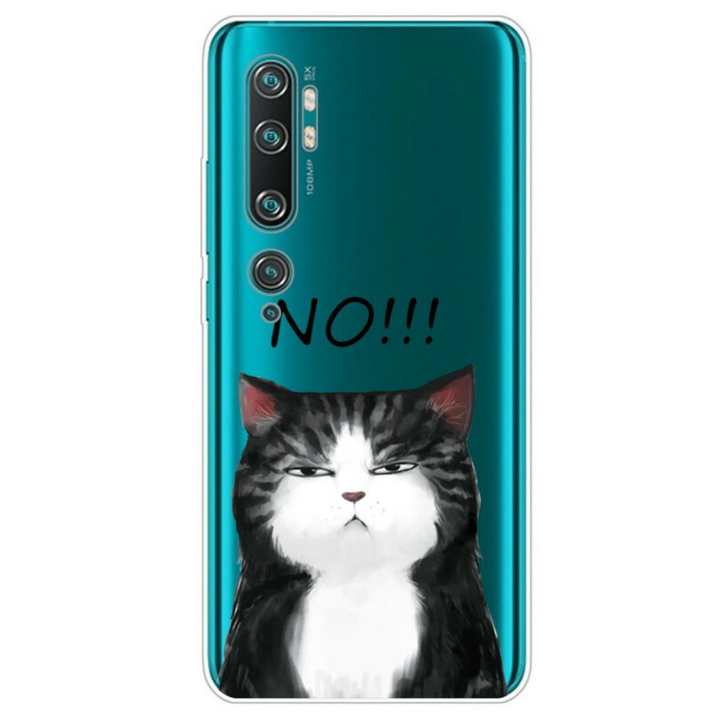 Hülle Für Xiaomi Mi Note 10 / 10 Pro Die Katze Die Nein Sagt