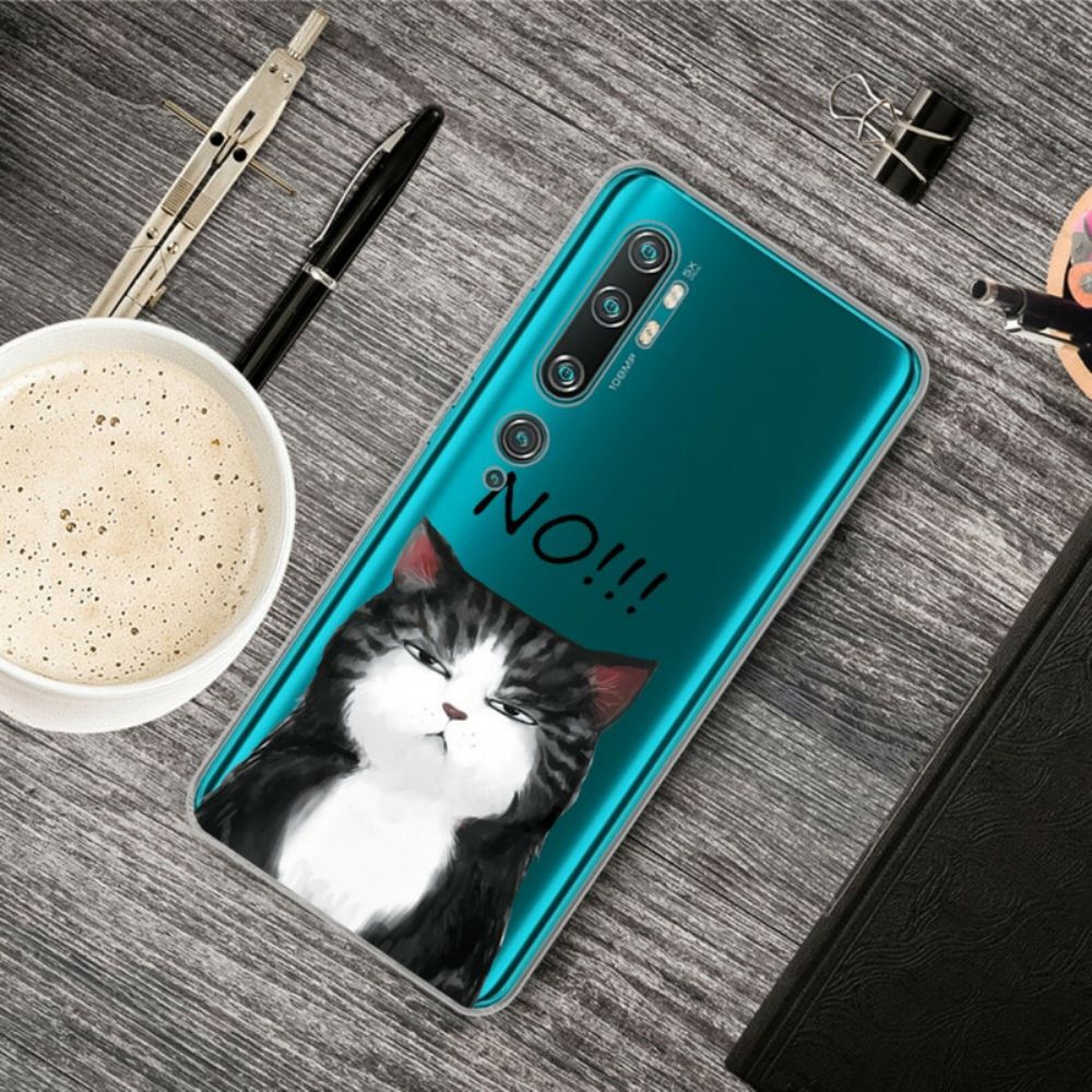 Hülle Für Xiaomi Mi Note 10 / 10 Pro Die Katze Die Nein Sagt