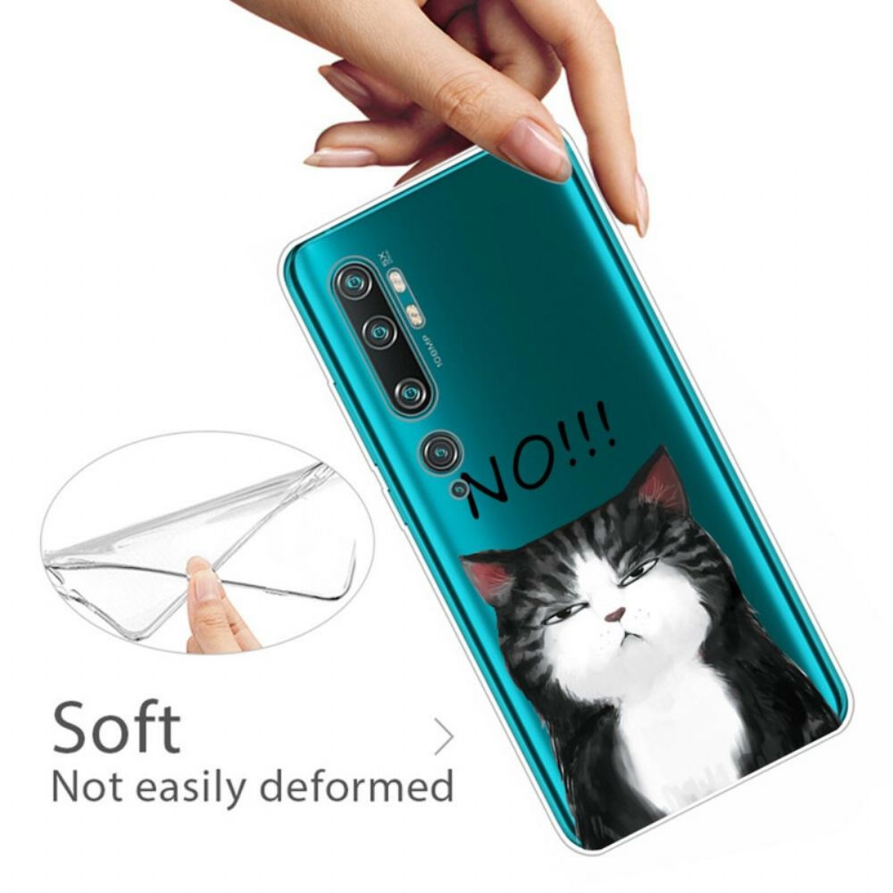 Hülle Für Xiaomi Mi Note 10 / 10 Pro Die Katze Die Nein Sagt