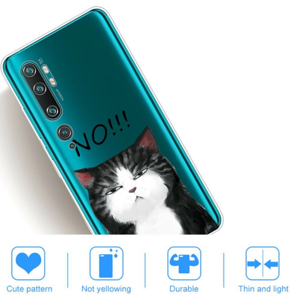 Hülle Für Xiaomi Mi Note 10 / 10 Pro Die Katze Die Nein Sagt