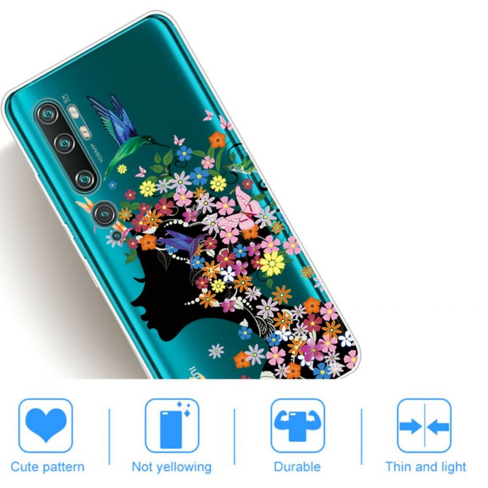 Hülle Für Xiaomi Mi Note 10 / 10 Pro Hübscher Blütenkopf