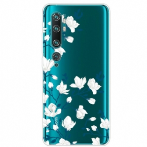 Hülle Für Xiaomi Mi Note 10 / 10 Pro Weiße Blumen