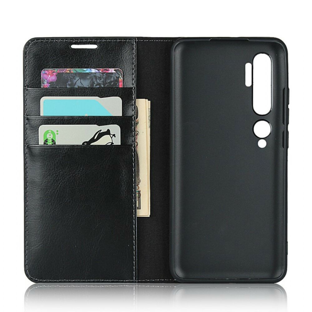 Schutzhülle Für Xiaomi Mi Note 10 / 10 Pro Flip Case Echtes Leder