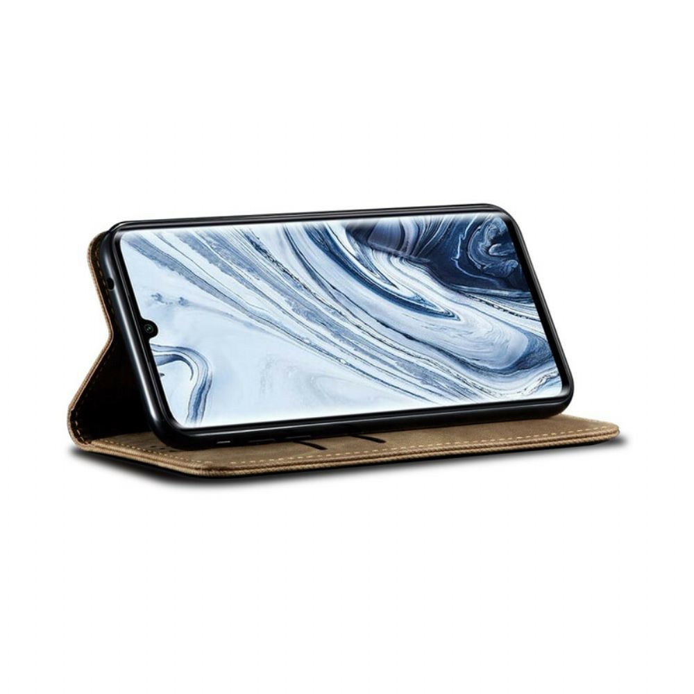 Schutzhülle Für Xiaomi Mi Note 10 / 10 Pro Flip Case Jeansstoff