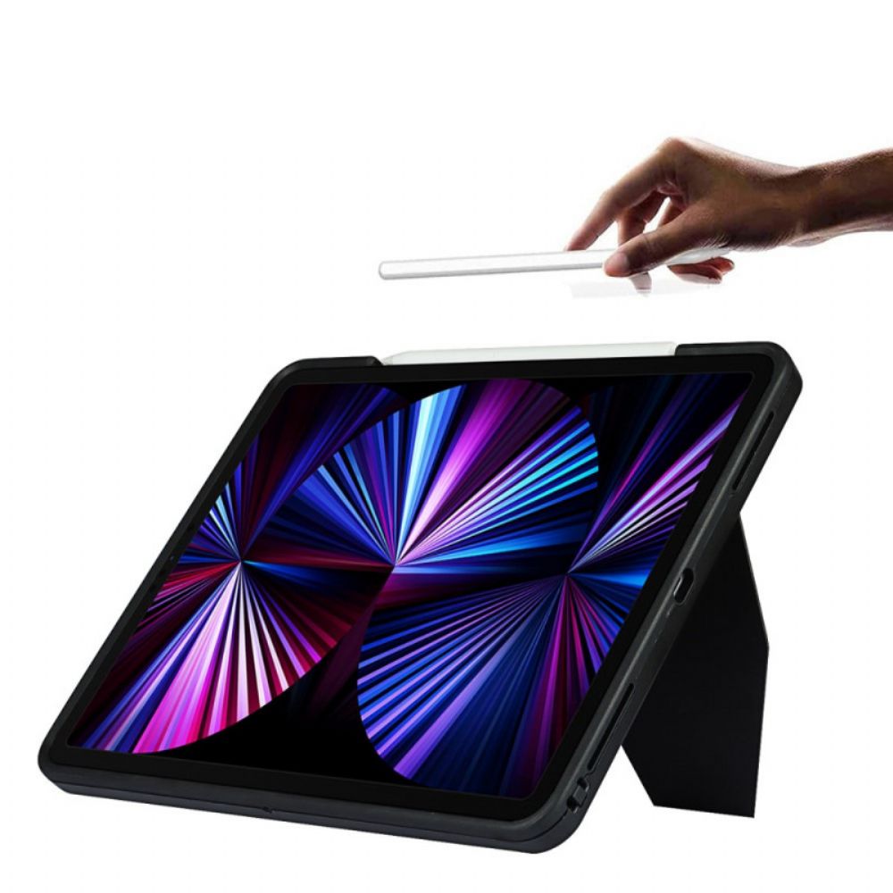 Hülle Für iPad Pro 12.9" (2024) (2024) (2018) Freihändige Stütze Aus Kunstleder