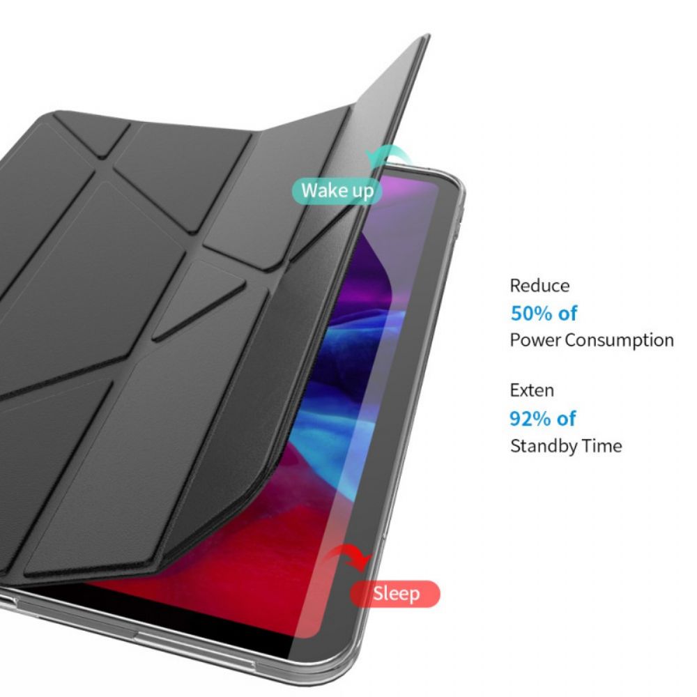 Schutzhülle Für iPad Pro 12.9" (2024) (2024) (2018) Einfaches Origami-design