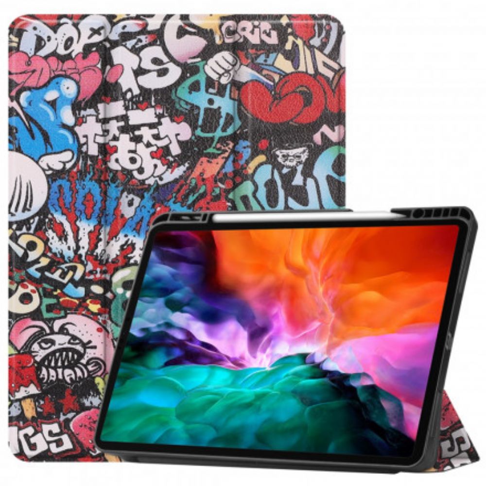 Schutzhülle Für iPad Pro 12.9" (2024) (2024) (2018) Graffiti-stifthalter