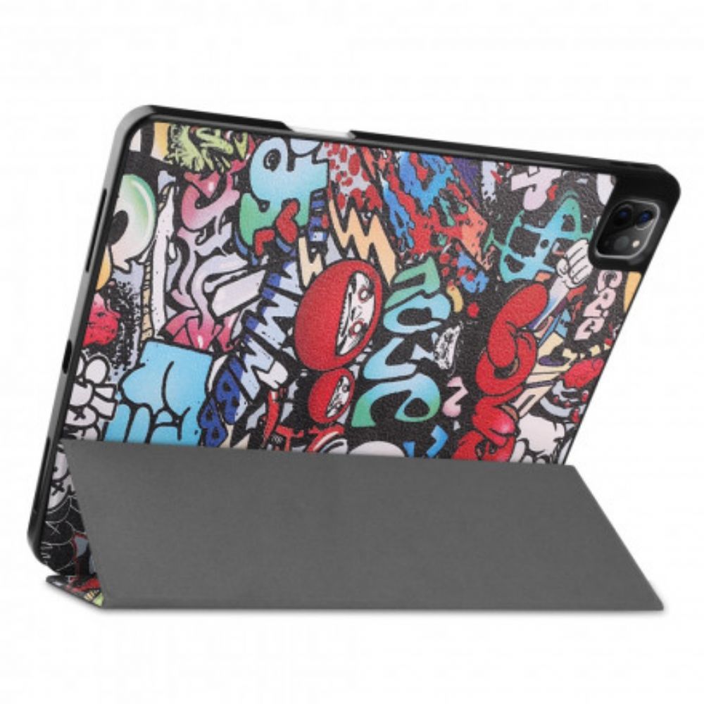 Schutzhülle Für iPad Pro 12.9" (2024) (2024) (2018) Graffiti-stifthalter