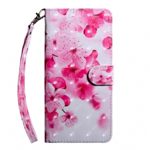 Flip Case Für Google Pixel 6 Rosa Blumen