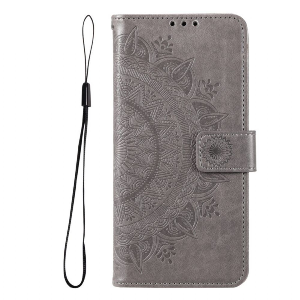 Flip Case Für Google Pixel 6 Sonnen-mandala