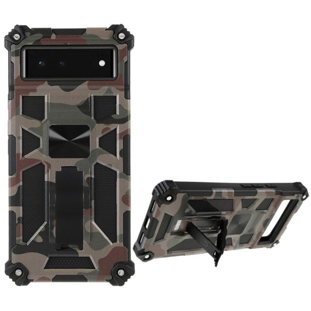 Hülle Für Google Pixel 6 Camouflage Abnehmbare Stütze