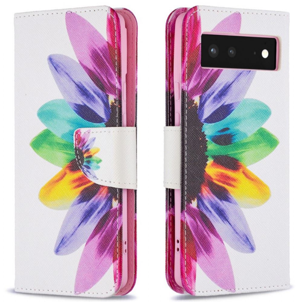 Schutzhülle Für Google Pixel 6 Flip Case Aquarell Blume