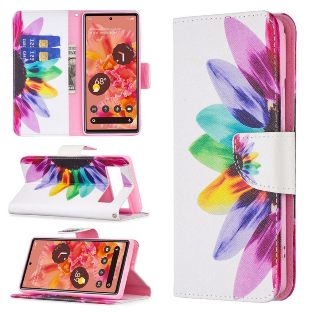 Schutzhülle Für Google Pixel 6 Flip Case Aquarell Blume