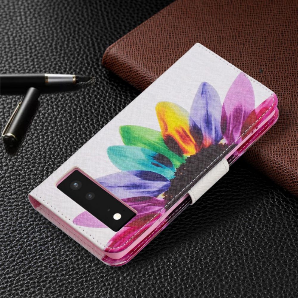 Schutzhülle Für Google Pixel 6 Flip Case Aquarell Blume