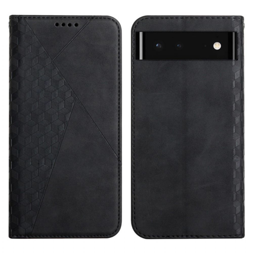 Schutzhülle Für Google Pixel 6 Flip Case Geo-leder-effekt