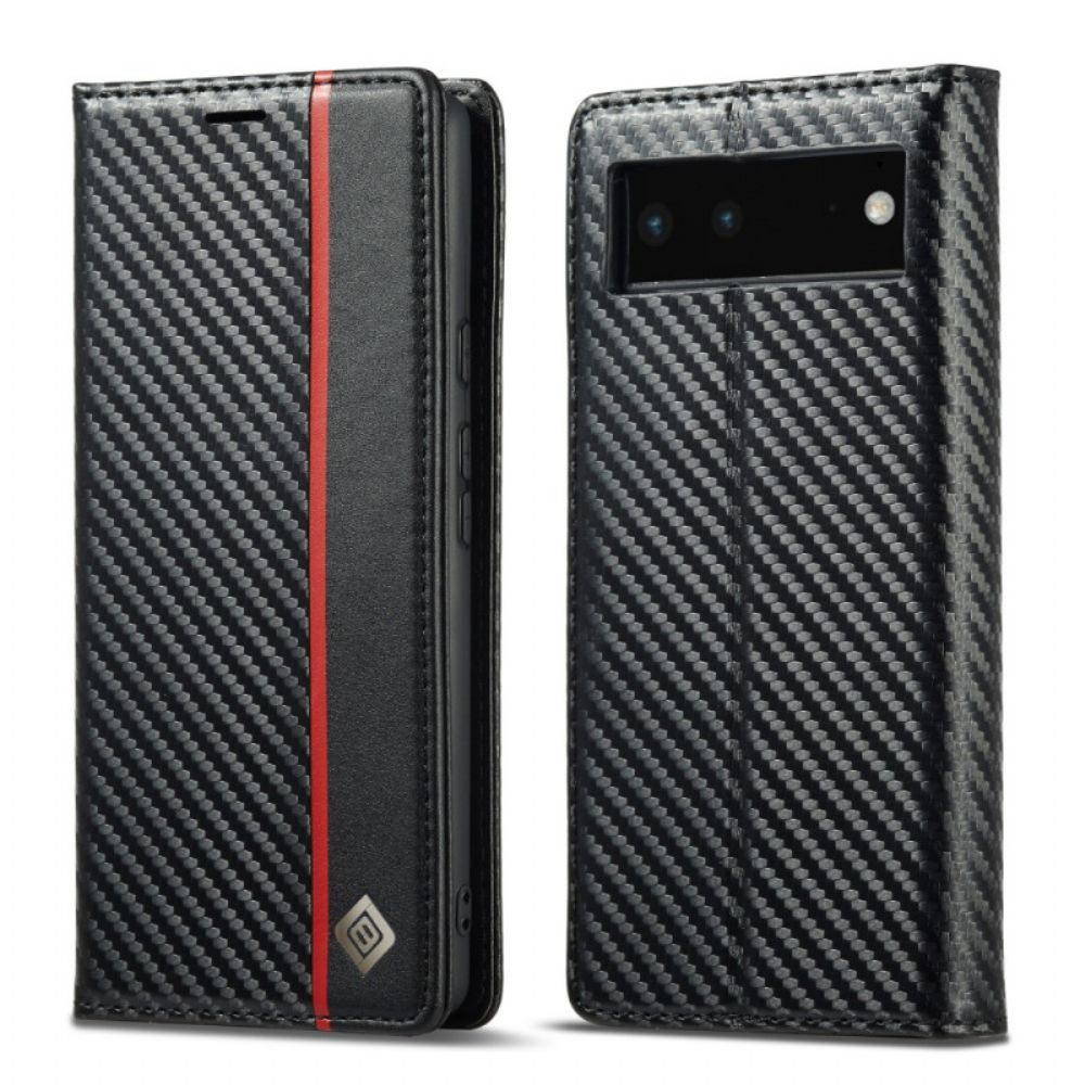 Schutzhülle Für Google Pixel 6 Flip Case Kohlefaser Lc.imeeke